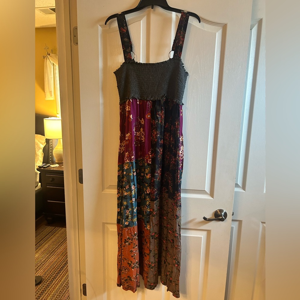 Natural Life Valentina Floral Patchwork Maxi Dress